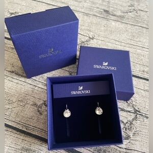 NWT! Swarovski crystals drop earrings, round cut. Authentic. Best sellers!